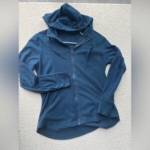Nordstrom Teal Zip-Up Hoodie